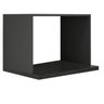 Nicho Microondas 100% Mdf Preto - 1