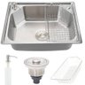 Cuba Pia Gourmet Luxo Prizi Aço Inox 304 43x57cm Kit Complet - 1
