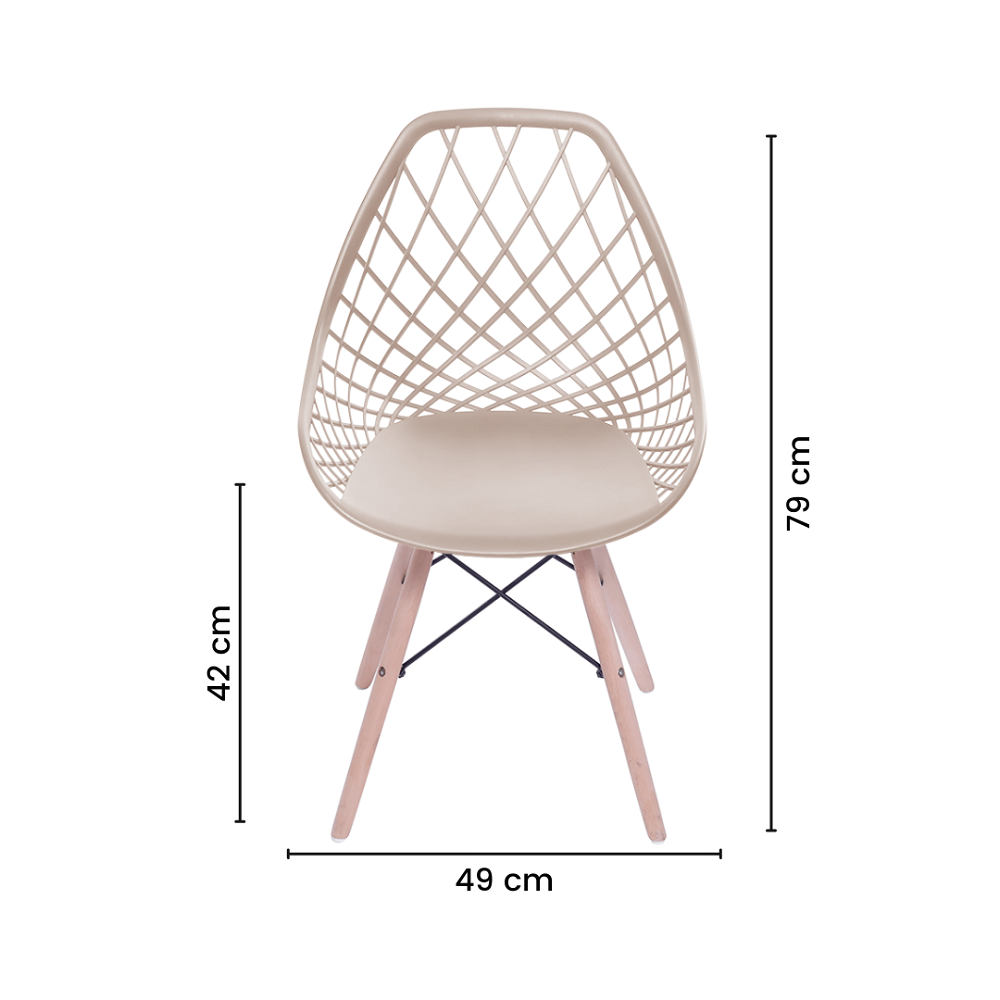 Kit 4 Cadeiras De Jantar Kaila Fendi Eames - 6