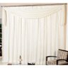 Cortina Maya 4,00m x 2,80m - Tecido Renda com Forro - Branco - 1