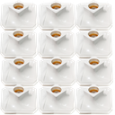 Ver imagem 1 de Kit 12 Plafon Quadrado Decorativo Branco Soquete Louça P/led
