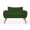 Ver imagem 6 de Kit 2 Poltronas + Namoradeira + Puff Opala Decorativa Balaqui Cor:verde