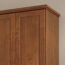 Ver imagem 6 de Guarda Roupa Solteiro 82cm 2 Portas Madeira Maciça Lone Castanho F07 - Mpozenato