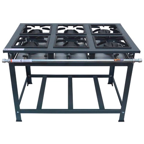 Fogão Industrial 6 Bocas Alta Pressão P5 com
