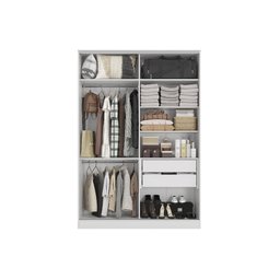 Guarda Roupa 2 Portas de Correr 158cm N537 Kappesberg - Branco - 3