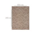 Ver imagem 5 de Tapete Sofisticado Sala / Quarto Renaissance Vereda Taupe 35 - Tamanho 150 X 200 Cm - Geométrio - J