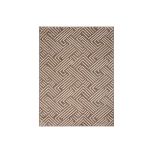 Tapete Sofisticado Sala / Quarto Renaissance Vereda Taupe 35 - Tamanho 150 X 200 Cm - Geométrio - J