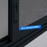 Porta Veneziana com Tela Mosquiteira 200cm X 215cm Vidro Temperado 6cm Fábrica do Alumínio - 5