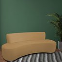 Ver imagem 2 de Sofá Orgânico 3 Lugares 210cm Mônaco Bouclé Camel Claro - Nexta Casa