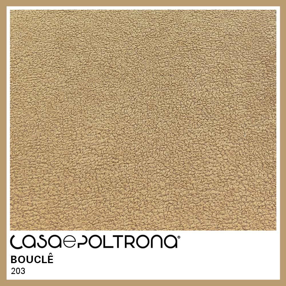 Sofá Orgânico 03 Lugares 210cm Mônaco Bouclê Camel Claro - CasaePoltrona - 5