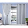 Cortina para Varão de Voil Cinza 9,00 x 2,60 com Forro de Blackout - 1
