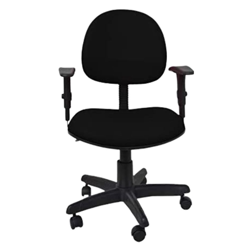 Cadeira de escritório secretária executiva giratória Invicta Office com estofado em tecido e com bra