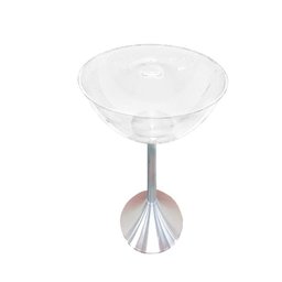 Champanheira Taça Acrílico Grande com Base Alumínio - 1