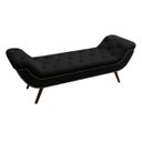 Ver imagem 1 de Recamier Divã Odessa P04 160 cm Suede - ADJ Decor - Preto TCA 944