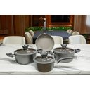 Ver imagem 3 de Jogo Panelas Granito 5 Pçs Antiaderente Indução Orleans