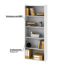 Ver imagem 2 de Estante para Livros 4 Prateleiras 70cmx182cm ESM201 Retrô 