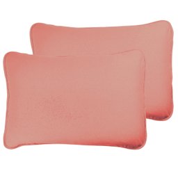 Par de Fronha para Travesseiro Rosa Claro 100% Algodão - 1