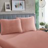 Par de Fronha para Travesseiro Rosa Claro 100% Algodão - 2