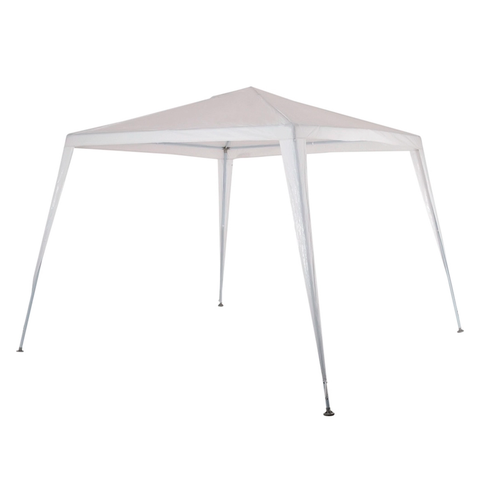 Tenda Gazebo Mor Rafia Branca 2,40x3 Metros Estrutura em Aço