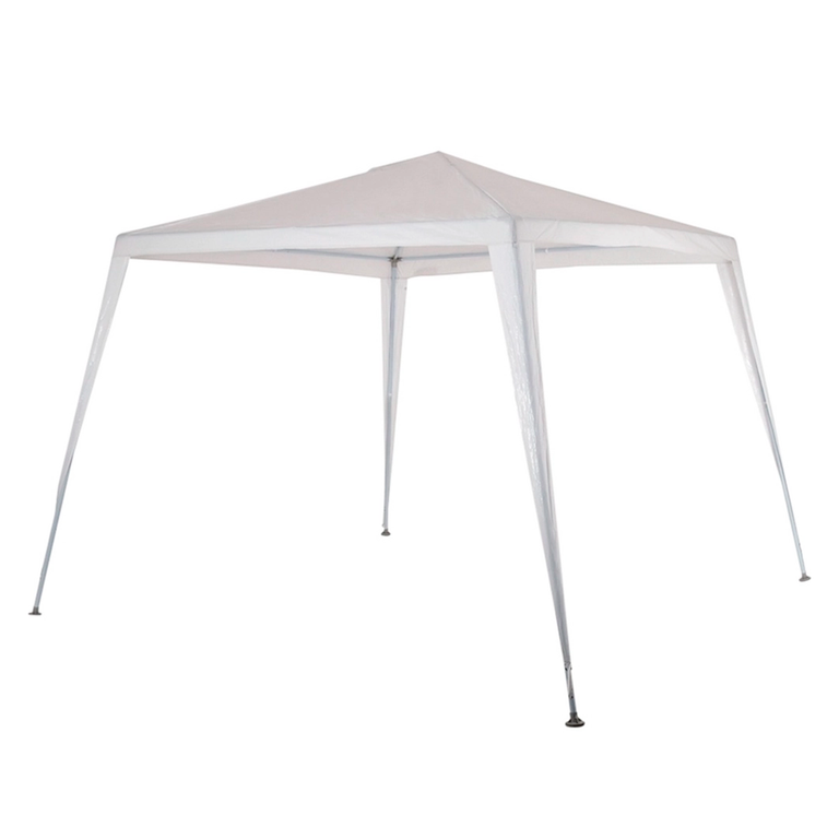 Tenda Gazebo Mor Rafia Branca 2,40x3 Metros Estrutura em Aço