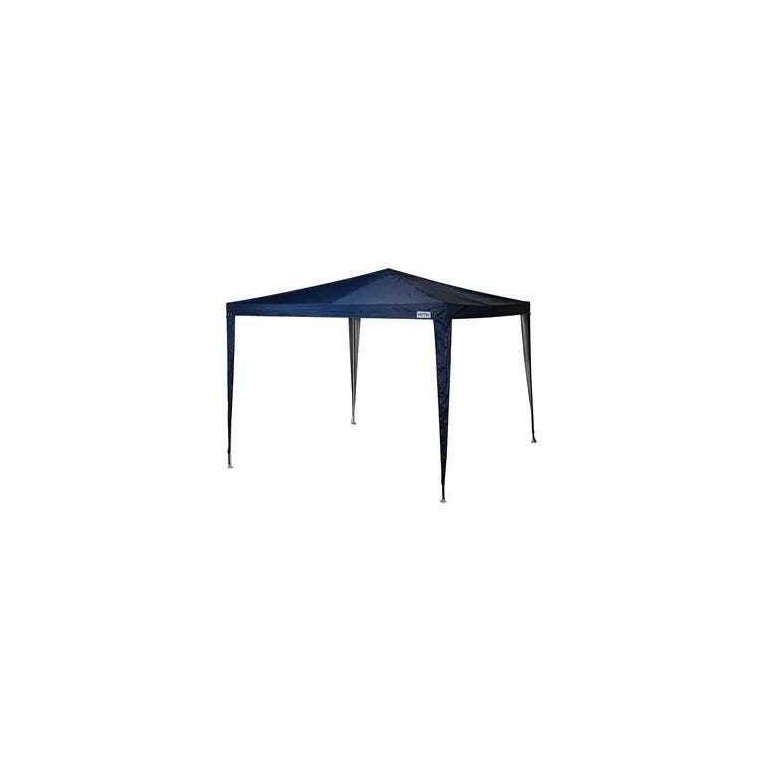 Gazebo 3,00x3,00m Poliester Oxford Azul com Silvercoating