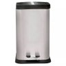 Lixeira Quadrada a Pedal 20 Litros Linha Jaspe Aço Inox - Mor - 2