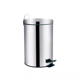 Lixeira Redonda a Pedal 20 Litros Linha Agata Aço Inox - Mor - 1