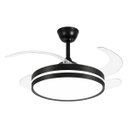 Ver imagem 1 de Ventilador de Teto c/ Luminária LED 32W 50cm 3 Cores de Luz + Controle Preto DCF08015 ST3329