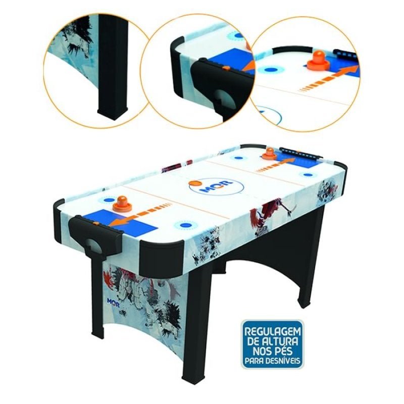 Mesa de Disco Air Hockey Rush Mor