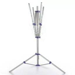 Varal De Chão Giratório Parabólico Alumínio Com Base - Mor - 2 Varal De Chão Giratório Parabólico Alumínio Com Base - Mor - 2
