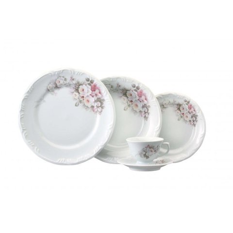 Conjunto Jantar Chá 20 Peças Eterna Porcelana Schmidt