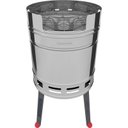 Ver imagem 1 de Churrasqueira Carvão Aço Inox e Carbono Esmaltado Tcp 400 - Tramontina