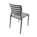 Ver imagem 3 de Cadeira Sofia com Encosto Vazado Grafite