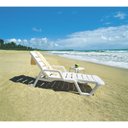 Ver imagem 3 de Espreguiçadeira Reclinável Praia/Piscina Branca Leblon - Tramontina