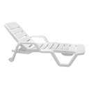 Ver imagem 1 de Espreguiçadeira Reclinável Praia/Piscina Branca Leblon - Tramontina