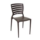 Ver imagem 1 de Cadeira Sofia com Encosto Vazado Marrom