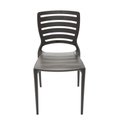 Ver imagem 2 de Cadeira Sofia com Encosto Vazado Marrom