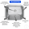 Tanque Tramontina em Inox Acetinado 50x40cm - 2