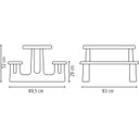 Ver imagem 2 de Mesa Tampo Vermelho E Banquetas Azuis Embutidas Infantil Picnic - Tramontina
