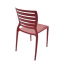 Ver imagem 3 de Cadeira Sofia com Encosto Vazado Vermelha