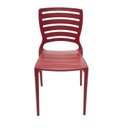 Ver imagem 2 de Cadeira Sofia com Encosto Vazado Vermelha