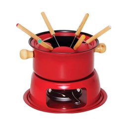 CONJUNTO DE FONDUE LUCERNA VERMELHO 11 PECAS HAUSKRAFT - 1