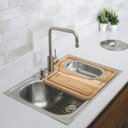 Ver imagem 3 de Cuba de Sobrepor Morgana Tramontina Acetinada 69x49cm 93806/102