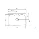 Ver imagem 5 de Cuba de Sobrepor Morgana Tramontina Acetinada 69x49cm 93806/102