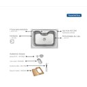 Ver imagem 2 de Cuba de Sobrepor Morgana Tramontina Acetinada 69x49cm 93806/102