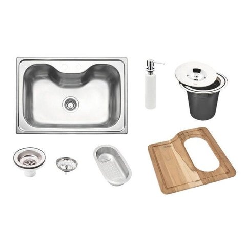 Cuba de Inox Pia de Cozinha Morgana com Acessórios - Tramontina