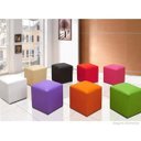 Ver imagem 3 de Kit 3 Puffs Quadrado Decorativo Corino Branco