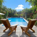 Ver imagem 3 de Cadeira Adirondack Rustica Modenr de Madeira Pavão Externa Embuia Tipo Adirondack