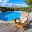 Ver imagem 4 de Cadeira Adirondack Rustica Modenr de Madeira Pavão Externa Embuia Tipo Adirondack