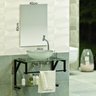 Gabinete para Banheiro Vidro Glass 60cm Preto com Cuba Incolor - 3